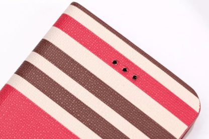 Plånboksfodral Apple Iphone 6 / 6S Plus - Linjer Rosa & Brun
