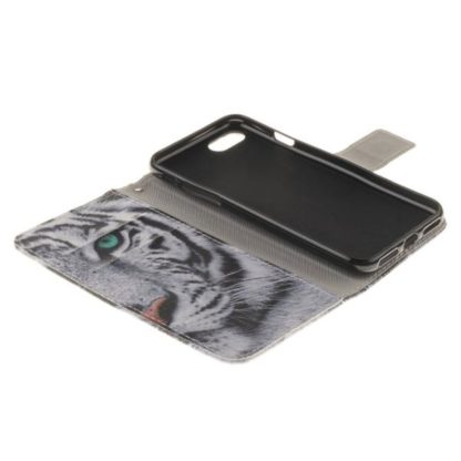 Plånboksfodral Iphone 7 – Vit Tiger