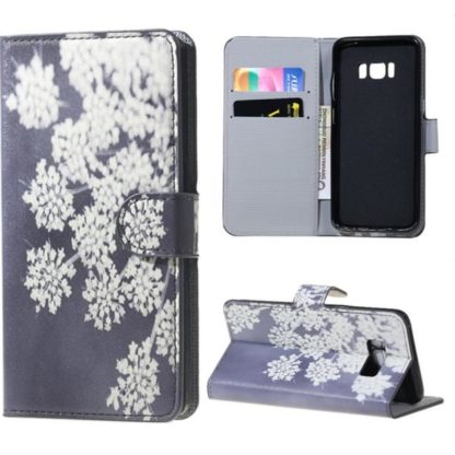 Plånboksfodral Samsung Galaxy S8 Plus – Små Blommor