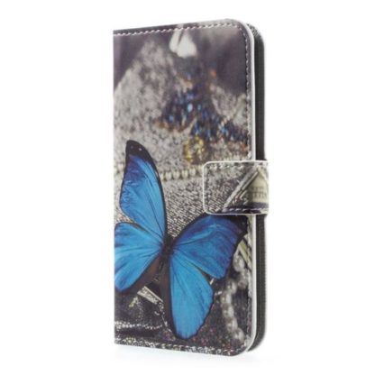 Plånboksfodral Huawei Y6 2017 – Blå Fjäril