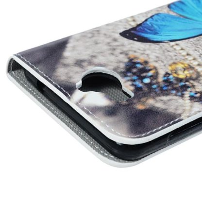 Plånboksfodral Huawei Y6 2017 – Blå Fjäril