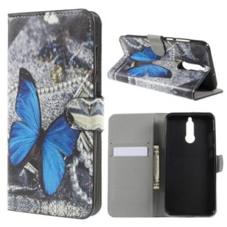 Plånboksfodral Huawei Mate 10 Lite – Blå Fjäril