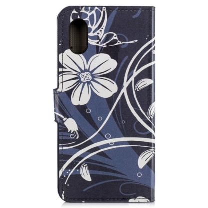 Plånboksfodral Apple iPhone XS Max - Svart med Blommor