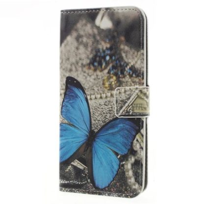 Plånboksfodral Samsung Galaxy J6 (2018) - Blå Fjäril