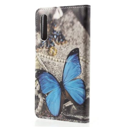 Plånboksfodral Huawei P20 – Blå Fjäril