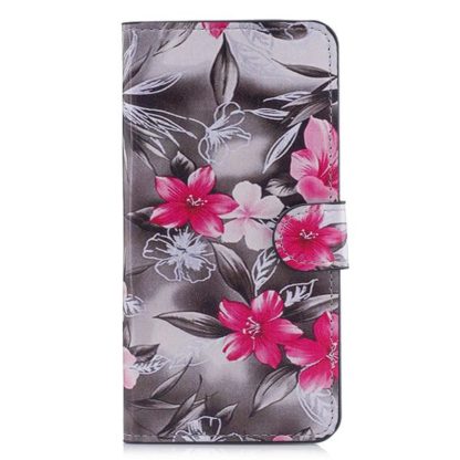 Plånboksfodral Samsung Galaxy S10e - Svartvit med Blommor