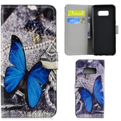 Plånboksfodral Samsung Galaxy S10e - Blå Fjäril