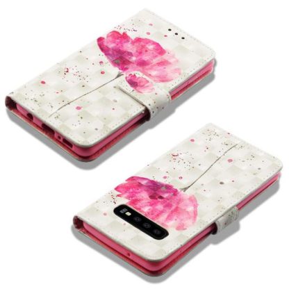 Plånboksfodral Samsung Galaxy S10 – Rosa Blomma