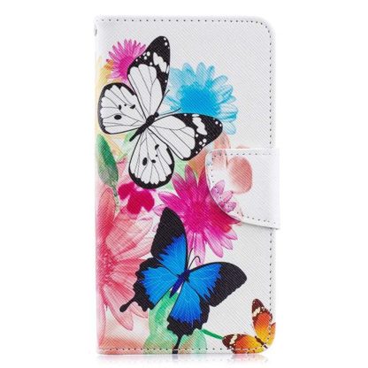 Plånboksfodral Samsung Galaxy A20e – Färgglada Fjärilar