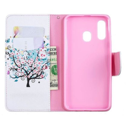 Plånboksfodral Samsung Galaxy A20e – Färgglatt Träd