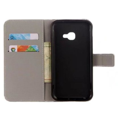 Plånboksfodral Samsung Xcover 4 / 4s - Vit med Fjärilar