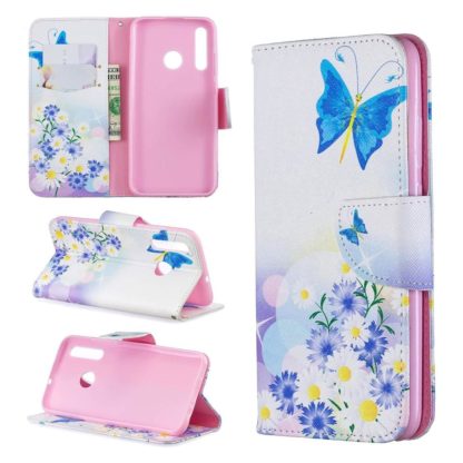 Plånboksfodral Huawei P Smart 2019 – Fjärilar och Blommor