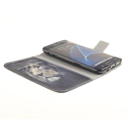 Plånboksfodral Samsung Galaxy S7 Edge – Lejon