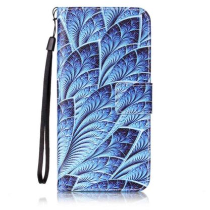 Plånboksfodral Samsung Galaxy S7 Edge – Blå Blomma