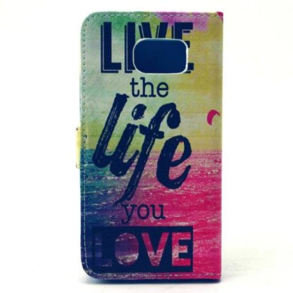 Plånboksfodral Samsung Galaxy S6 Edge – Live The Life You Love