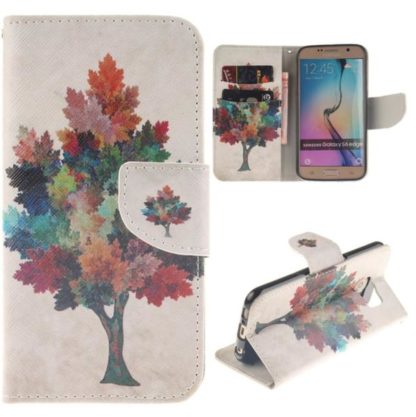 Plånboksfodral Samsung Galaxy S6 Edge – Träd