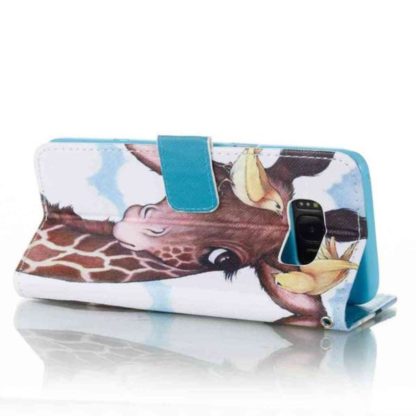 Plånboksfodral Samsung Galaxy S8 – Giraff & Fåglar