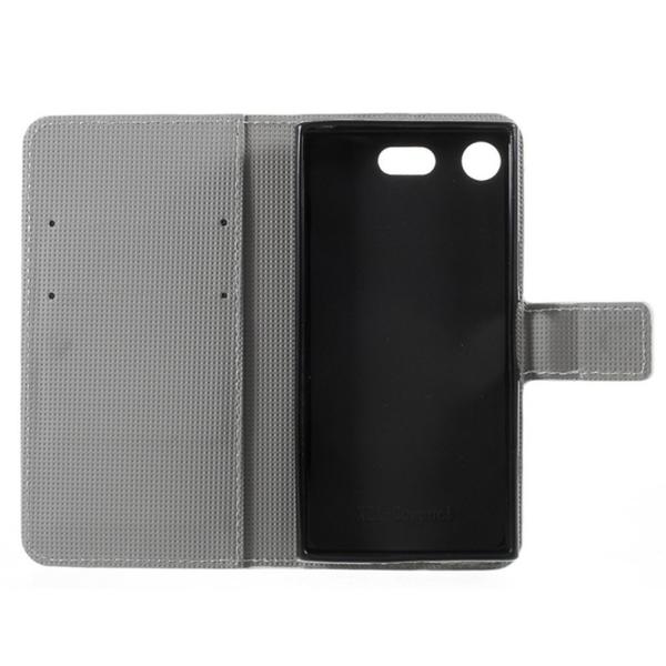 Plånboksfodral Sony Xperia XZ1 Compact - Svart med Fjärilar