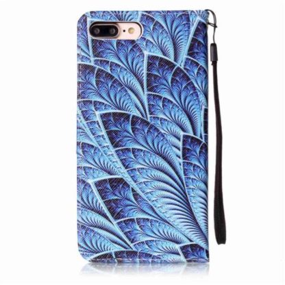 Plånboksfodral Apple iPhone 8 Plus – Blå Blomma