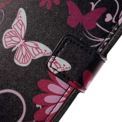 Plånboksfodral Huawei Mate 10 Pro - Svart med Fjärilar