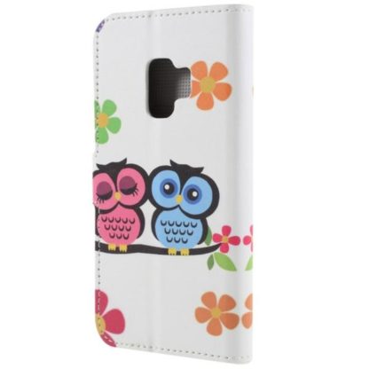 Plånboksfodral Samsung Galaxy S9 – Ugglor & Blommor