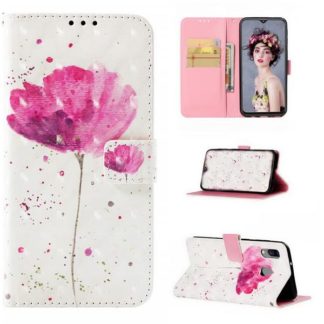 Plånboksfodral Samsung Galaxy A20e – Rosa Blomma