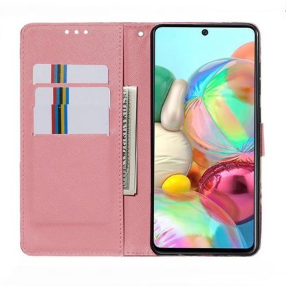 Plånboksfodral Samsung Galaxy A51 – Rosa Blomma