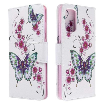 Plånboksfodral Samsung Galaxy S20 – Fjärilar och Blommor