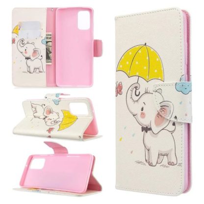Plånboksfodral Samsung Galaxy S20 Plus – Elefant med Paraply