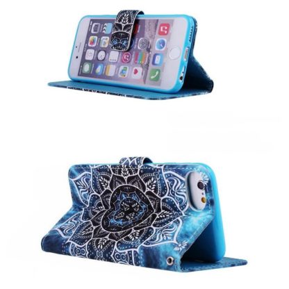 Plånboksfodral Apple iPhone 7 – Blå Mandala