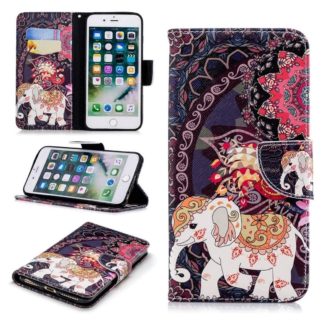 Plånboksfodral Apple iPhone 8 Plus – Indiskt / Elefant