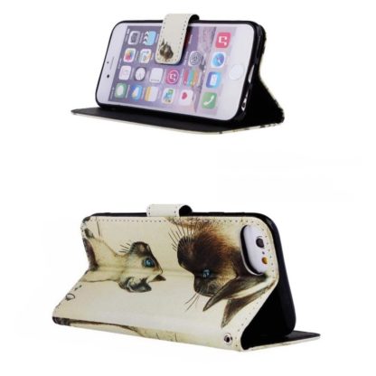 Plånboksfodral Apple iPhone SE (2020) – Katter