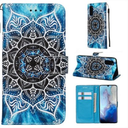 Plånboksfodral Samsung Galaxy A41 – Blå Mandala