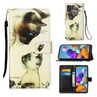 Plånboksfodral Samsung Galaxy A21s – Katter