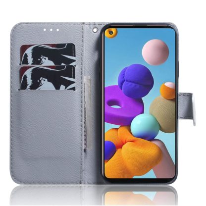 Plånboksfodral Samsung Galaxy A21s – Lejon