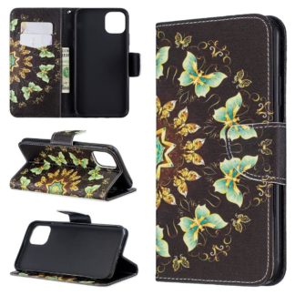 Plånboksfodral Apple iPhone 12 Mini – Fjärilar I Cirkel