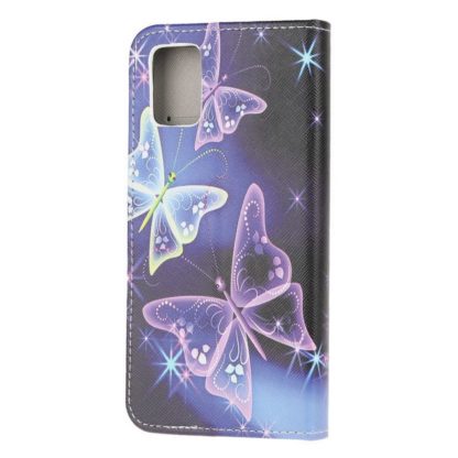 Plånboksfodral Samsung Galaxy A41 - Lila / Fjärilar