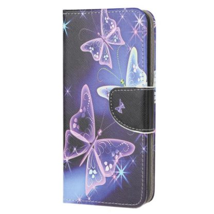 Plånboksfodral Samsung Galaxy A41 - Lila / Fjärilar