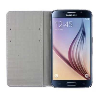 Plånboksfodral Samsung Galaxy S6 Edge - Svart med Fjärilar