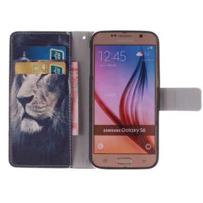 Plånboksfodral Samsung Galaxy S6 – Lejon