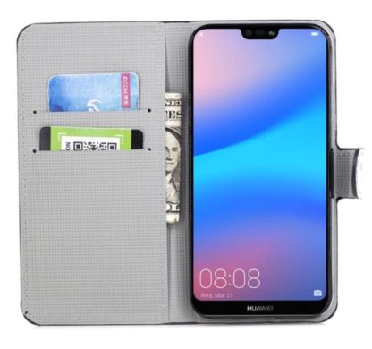 Plånboksfodral Huawei P20 Lite - Blå Fjäril