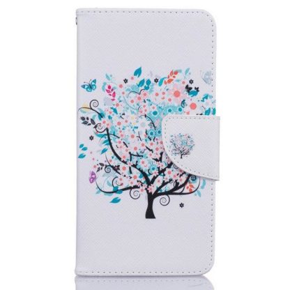 Plånboksfodral iPhone SE (2020) – Färgglatt Träd