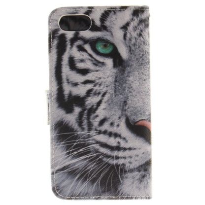 Plånboksfodral iPhone SE (2020) - Vit Tiger