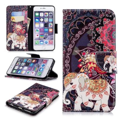 Plånboksfodral Apple iPhone 6 – Indiskt / Elefant