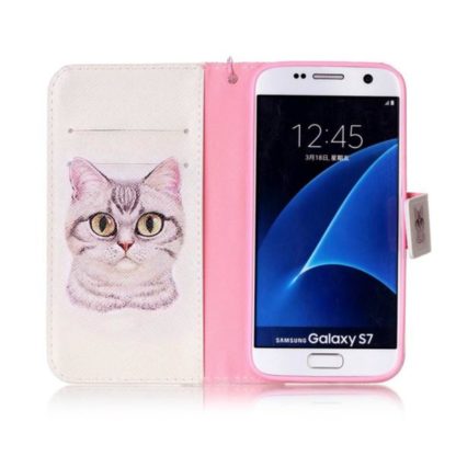Plånboksfodral Samsung Galaxy S7 – Katt