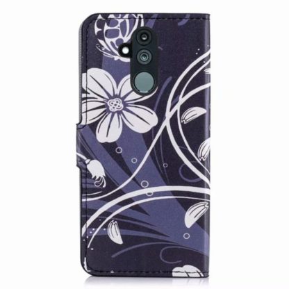 Plånboksfodral Huawei Mate 20 Lite - Svart med Blommor