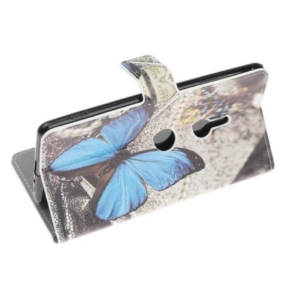 Plånboksfodral Sony Xperia XZ3 - Blå Fjäril