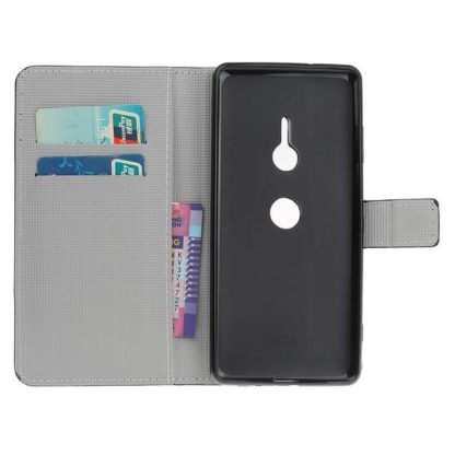 Plånboksfodral Sony Xperia XZ3 - Blå Fjäril