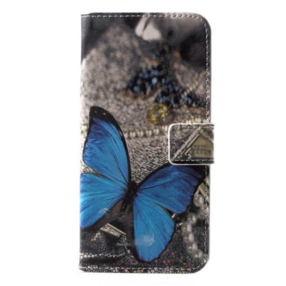 Plånboksfodral Huawei P20 Lite - Blå Fjäril
