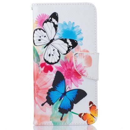 Plånboksfodral Apple iPhone 8 Plus – Färgglada Fjärilar